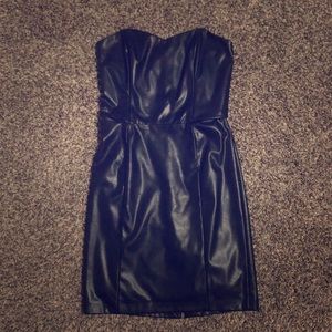 Kittenish leather dress